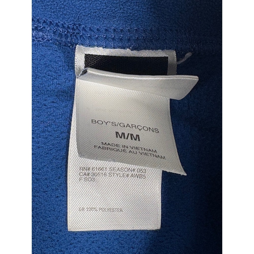 The North Face Boys TKA 100 Fleece Quarter Zip Pullover Blue AWB5 Size M Medium - Picture 4 of 7